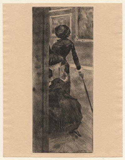 A Louvre-ban: Festészet, Mary Cassatt alkotó: Edgar Degas