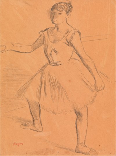 Balerina egy bárban áll alkotó: Edgar Degas