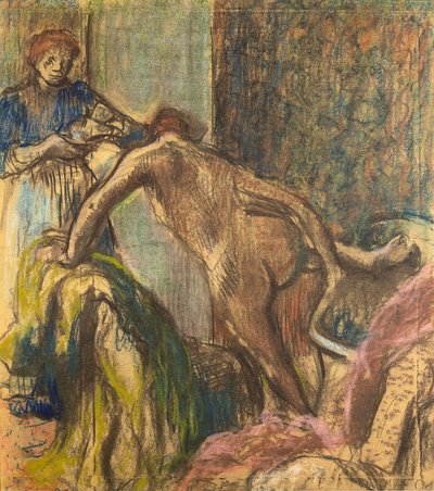 Reggeli a fürdő után alkotó: Edgar Degas