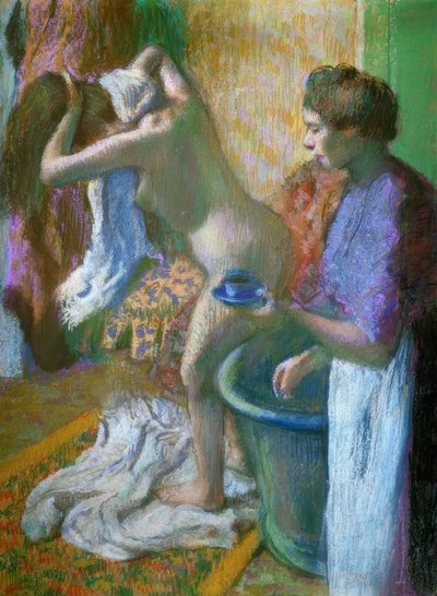 Reggeli a fürdő után alkotó: Edgar Degas