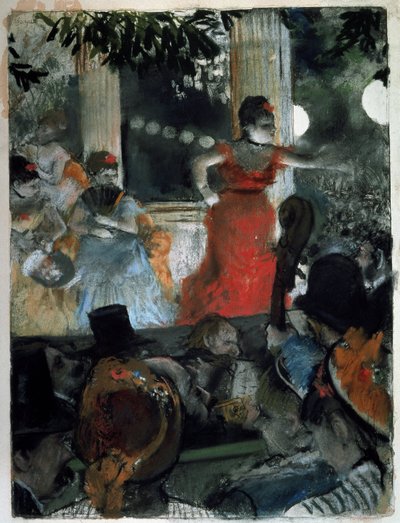 Kávézókoncert a Les Ambassadeurs-ben Edgar Degas (1834-1917) festménye 1877 Méret: 37x27 cm Lyon, Szépművészeti Múzeum alkotó: Edgar Degas