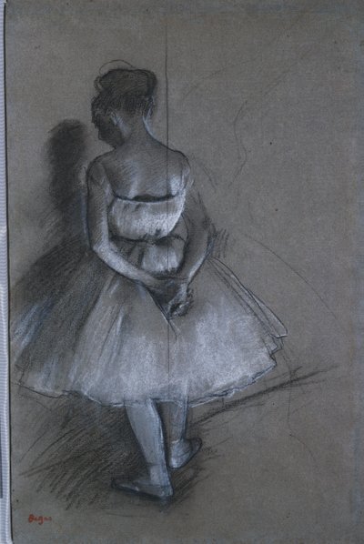 Táncosnő keresztbe tett kézzel a háta mögött, 1874 alkotó: Edgar Degas