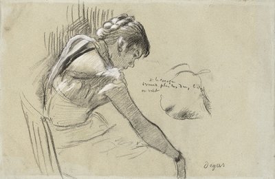 Táncos nyugalomban; Pihenő táncos, 1879 alkotó: Edgar Degas
