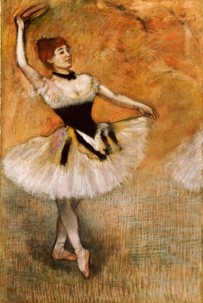 Táncos tamburával, 1882 alkotó: Edgar Degas
