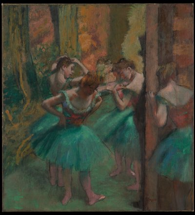 Táncosok, rózsaszín és zöld alkotó: Edgar Degas