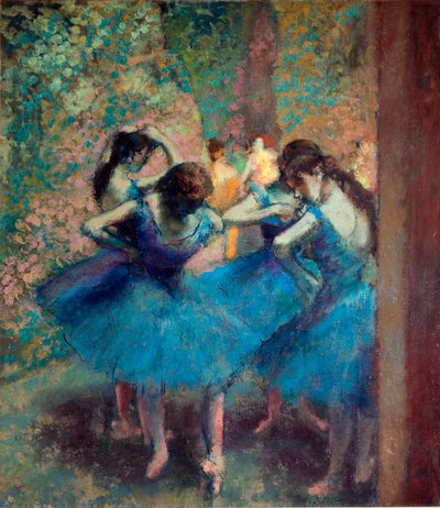 Táncosok kékben, 1890 körül (olaj, vászon) alkotó: Edgar Degas