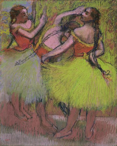 Fonott hajú táncosok alkotó: Edgar Degas