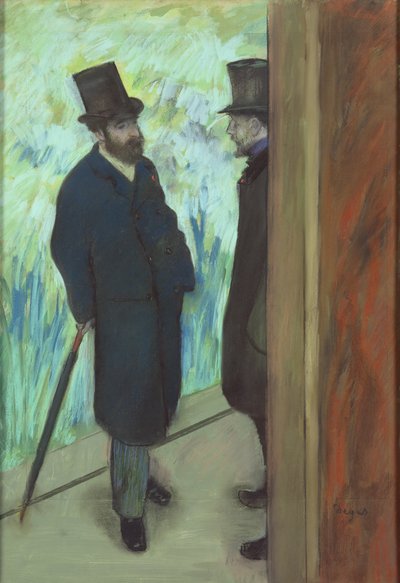 Barátok a színházban, Ludovic Halevy (1834-1908) és Albert Cave (1832-1910) 1878-79 (pasztell, papíron) alkotó: Edgar Degas