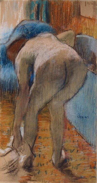 Kiszállni a fürdőből alkotó: Edgar Degas