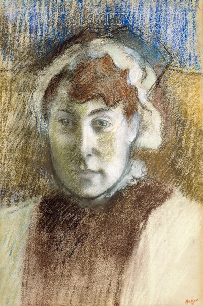 Egy nő feje alkotó: Edgar Degas