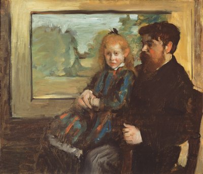 Henri Rouart és lánya, Helene, 1871-72 alkotó: Edgar Degas