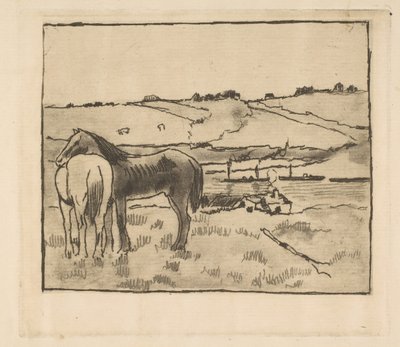 Lovak a réten, 1891-92. alkotó: Edgar Degas