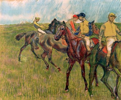 Lovak zsokékkal, 1910 alkotó: Edgar Degas