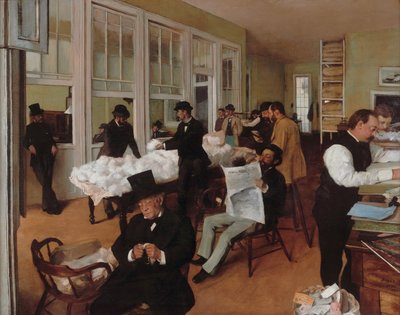 A Cotton Office New Orleansban alkotó: Edgar Degas