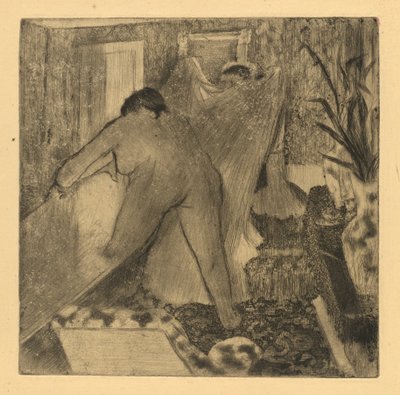 A fürdő elhagyása alkotó: Edgar Degas