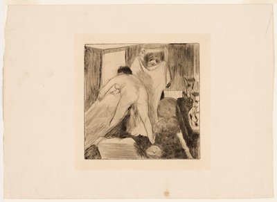 A fürdő elhagyása alkotó: Edgar Degas