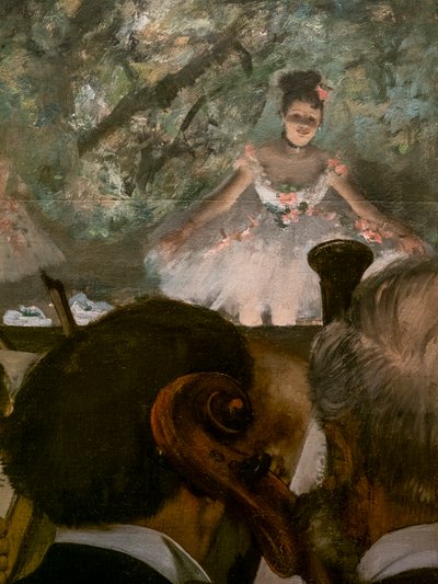 Les Musiciens (részlet). 1872-1873, újra 1874-1876 körül. Olajfestmény. alkotó: Edgar Degas