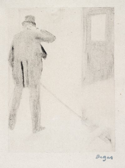 Ludovic Halévy a színfalak mögött, 1880-83 körül (monotípia) alkotó: Edgar Degas
