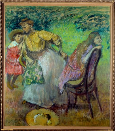 Madame Alexis Rouart és gyermekei. Edgar Degas (1834-1917) festménye alkotó: Edgar Degas