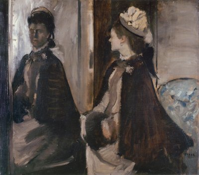 Jeantaud asszony a tükör előtt alkotó: Edgar Degas