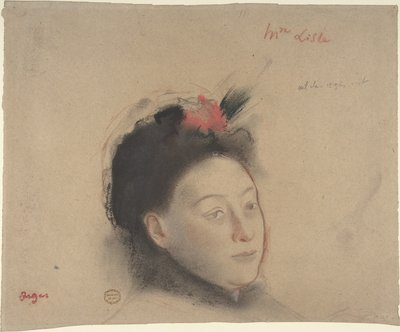 Lisle asszony alkotó: Edgar Degas
