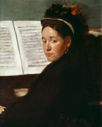 Dihau kisasszony a zongoránál alkotó: Edgar Degas