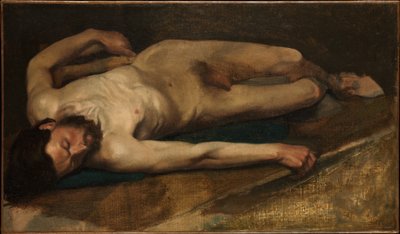 Férfiakt alkotó: Edgar Degas