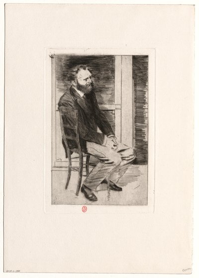 [Manet ülve, jobbra fordulva] alkotó: Edgar Degas