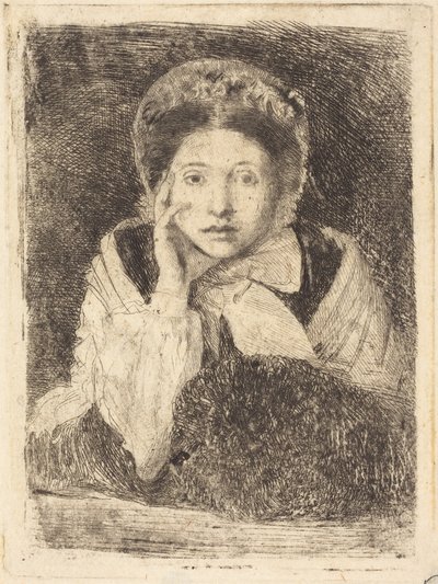 Marguerite De Gas, a művész nővére (Marguerite De Gas, a művész nővére) alkotó: Edgar Degas