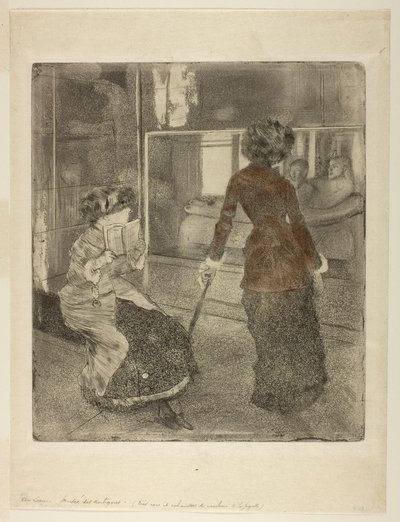 Mary Cassatt a Louvre-ban: Louvre: Az etruszk galéria alkotó: Edgar Degas