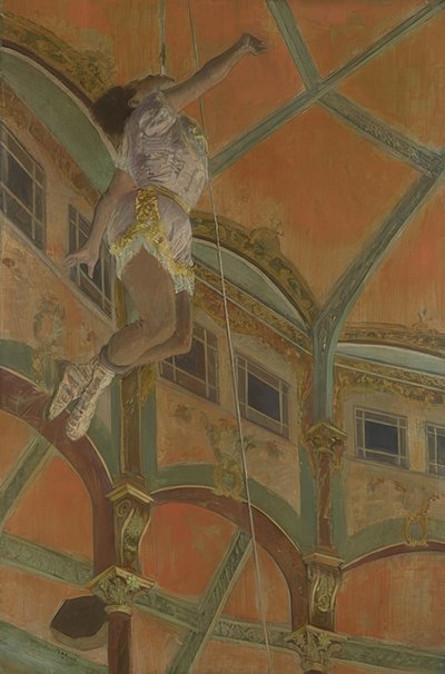 La La kisasszony a Fernando Circusban. 1879 alkotó: Edgar Degas