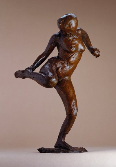 Meztelen nézi a talpát a jobb lábát alkotó: Edgar Degas