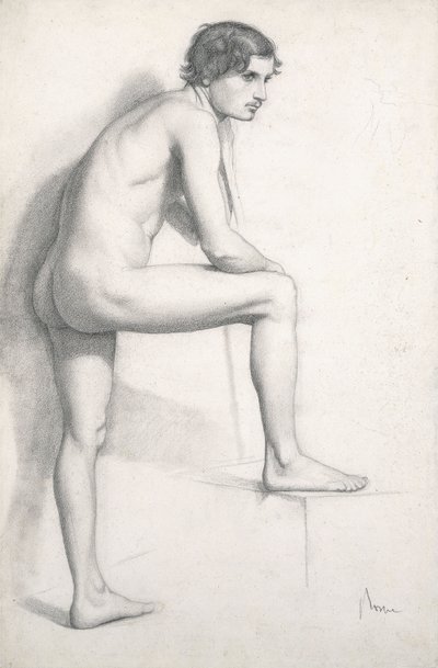 Akt-tanulmány, 1858 körül alkotó: Edgar Degas