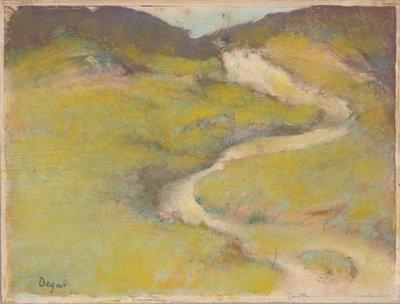 Ösvény a mezőn alkotó: Edgar Degas