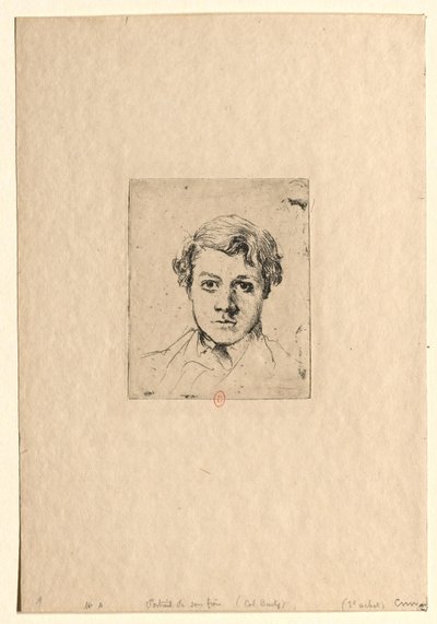 A művész fivérének portréja (René Degas) alkotó: Edgar Degas