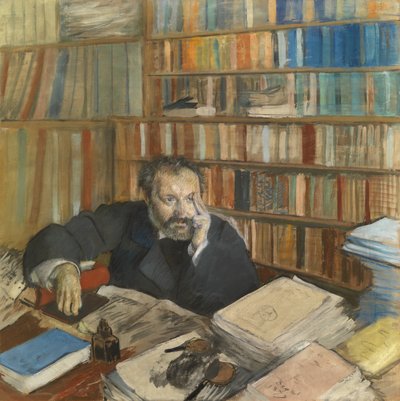 Edmond Duranty portréja alkotó: Edgar Degas