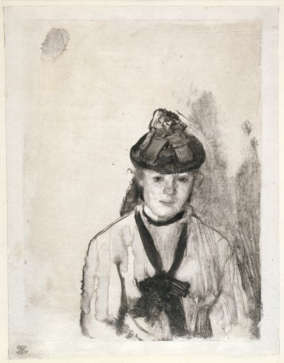 Ellen Andrée portréja, 1876 körül alkotó: Edgar Degas
