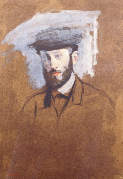 Eugene Manet portréja, 1875 körül alkotó: Edgar Degas