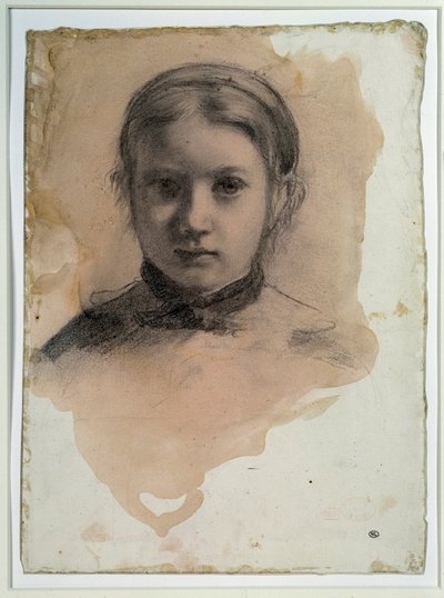 Giovanna Bellelli portréja Tanulmány a „Bellelli család” számára Edgar Degas rajza alkotó: Edgar Degas