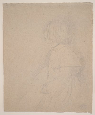 Giulia Bellelli portréja, 1858-1859 (grafit) alkotó: Edgar Degas