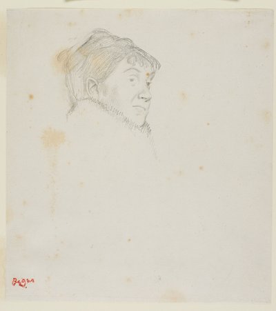 Madame Dietz-Monnin portréja (korábban női fej) alkotó: Edgar Degas