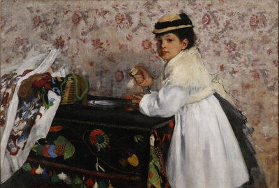 Mlle arcképe. Hortense Valpinçon alkotó: Edgar Degas