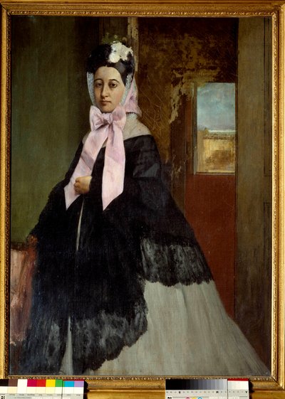 Therese Degas, a művész nővére portréja Edgar Degas festménye (1834-1917) 1863 V. 0,89 x 0,67 m Párizs, Muse d