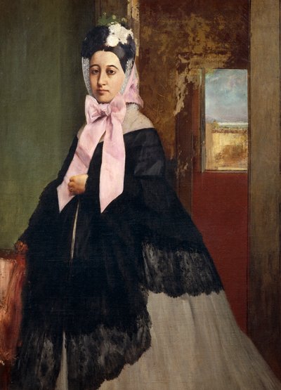 Therese de Gas, Morbilli hercegnő (1840-1912), a művész húga portréja. alkotó: Edgar Degas