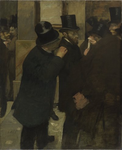 Portrék a tőzsdén alkotó: Edgar Degas