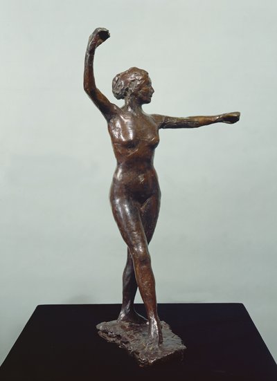 Felkészülés a táncra, jobb láb elöl (bronz) alkotó: Edgar Degas