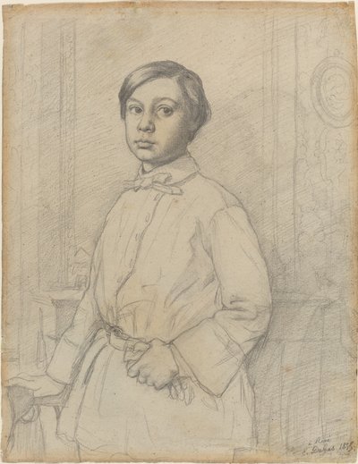 Rene de Gas [recto], 1855. alkotó: Edgar Degas