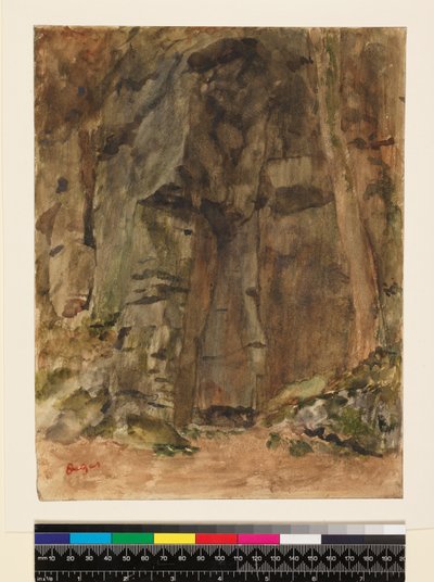 A Bagnoles-De-L"Orne-i sziklák 1917 előtt alkotó: Edgar Degas