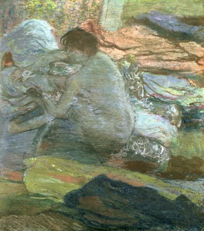Ülő, lábát szárító nő, 1893 körül alkotó: Edgar Degas