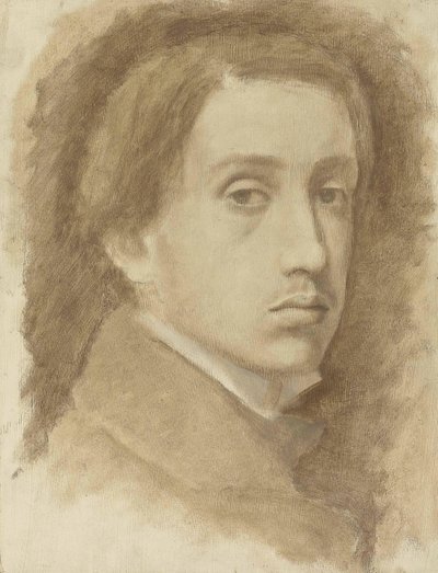 Önarckép, 1854 körül. alkotó: Edgar Degas